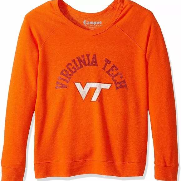 Campus Couture Tops - NWT [Campus Couture] Virginia Tech Long-Sleeve Fleece Sweater Shirt Women’s Sz M